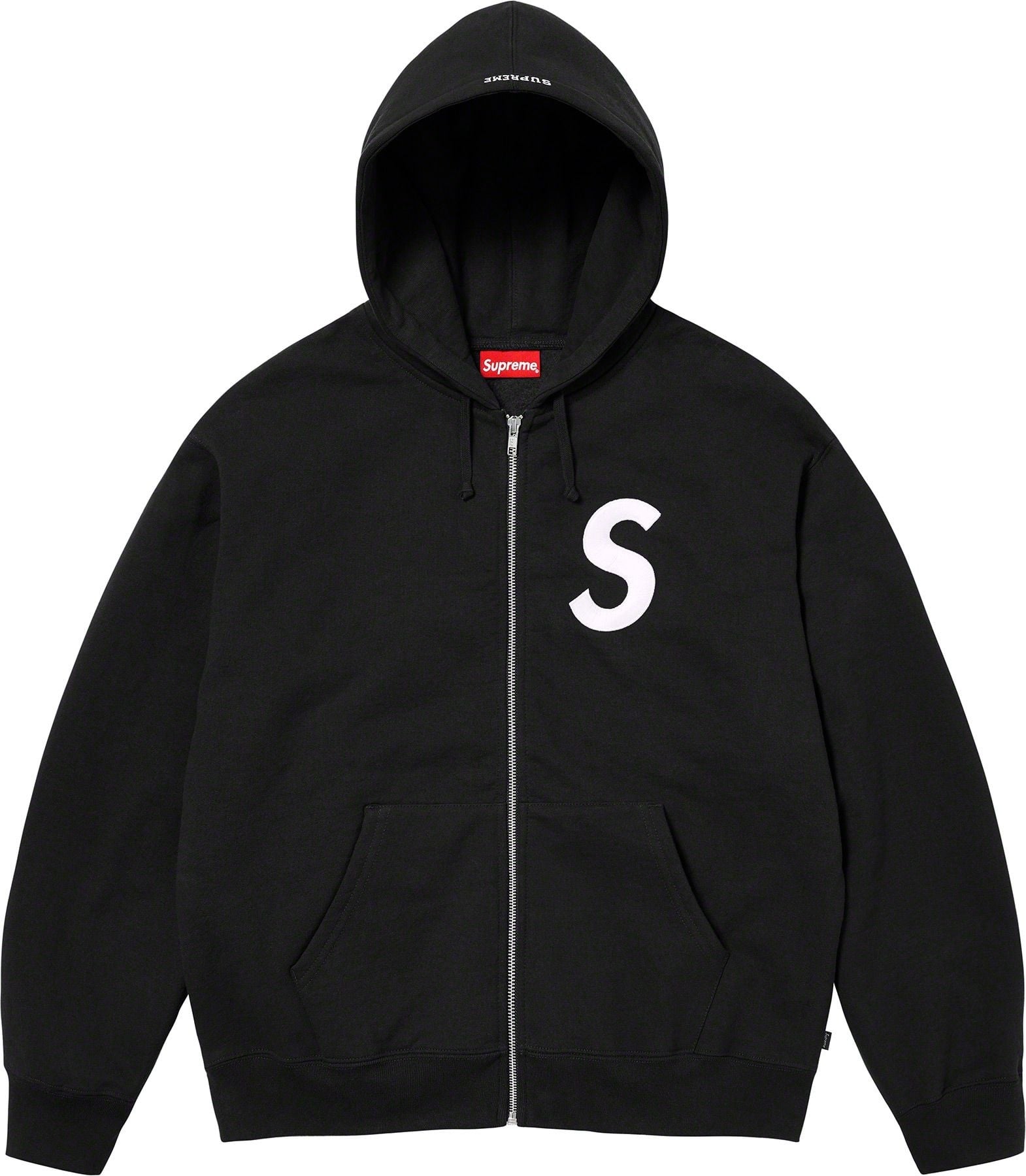 S Logo Zip Up Hooded Sweatshirt view 13